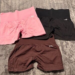 AYBL Women's Bike Shorts - Pink, Black, and Brown BUNDLE!